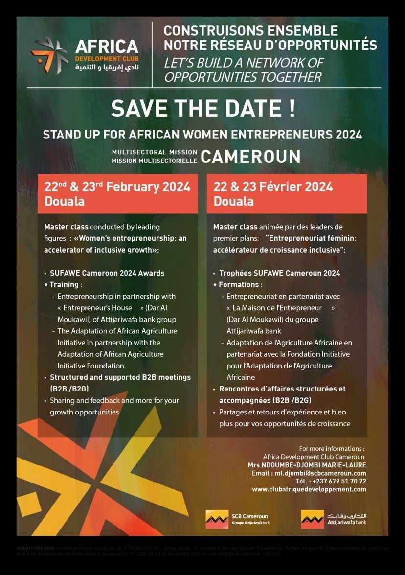 SAVE THE DATE !  MISSION MUTLISECTORIELLE CAMEROUN