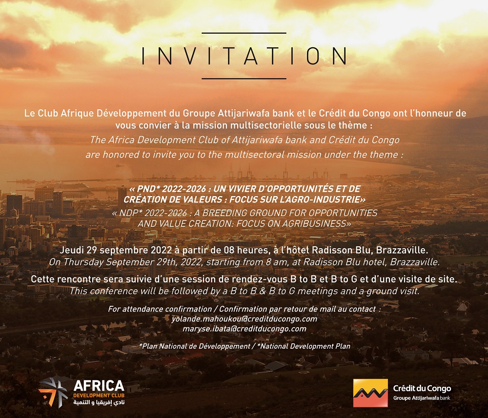 Invitation : Mission multisectorielle Congo
